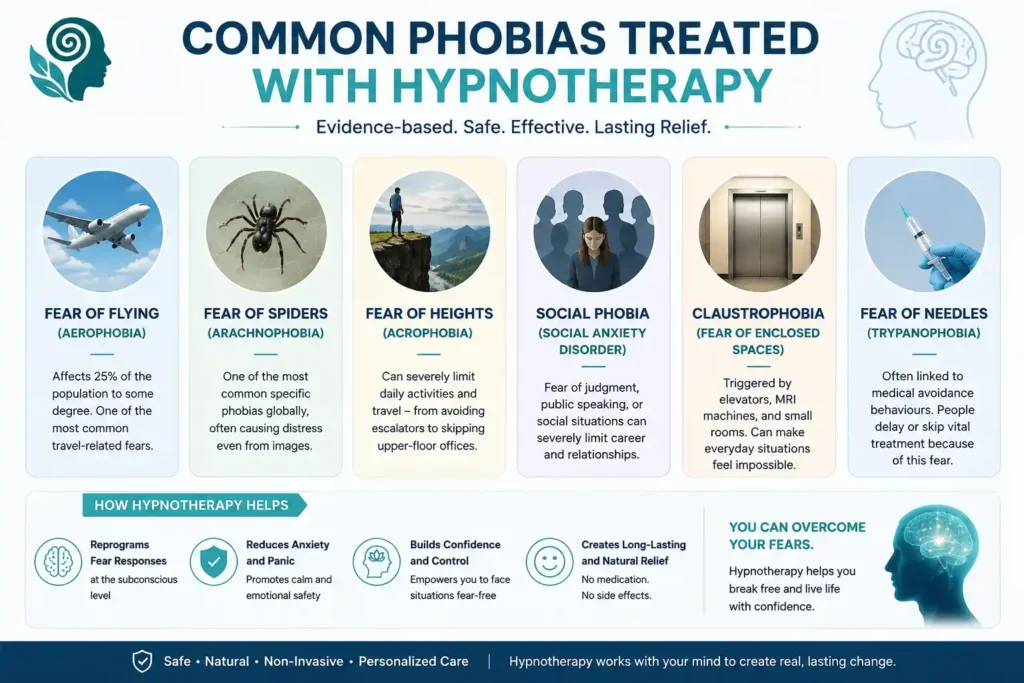common phobias treated with hypnotherapy