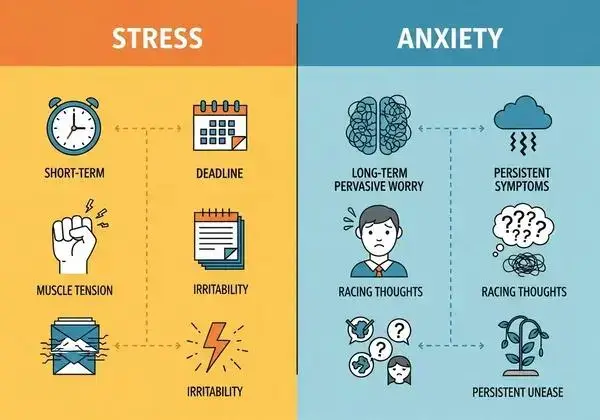 stress vs anxiety